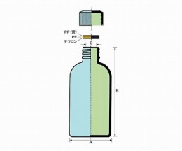 細口規格瓶(透明)　TK-60　100本