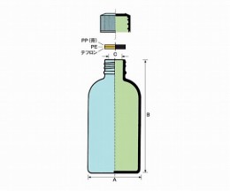 細口規格瓶(透明)　TK-30　100本