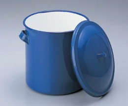 ホーローフタ付タンク　2L
