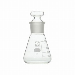 共栓三角フラスコ(目安目盛付き) 50mL