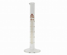 メスシリンダー　5ml　(硬化ガラス)