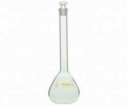 メスフラスコ　白　100mL　SPG　JCSS校正付