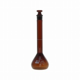 メスフラスコ　茶　50ml　シバタ