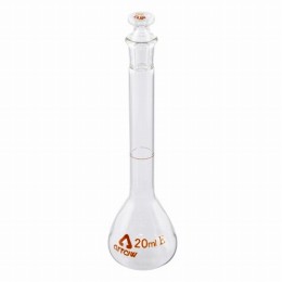 透明ズリメスフラスコ　20ml　白