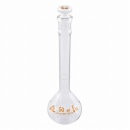透明ズリメスフラスコ　50ml　白