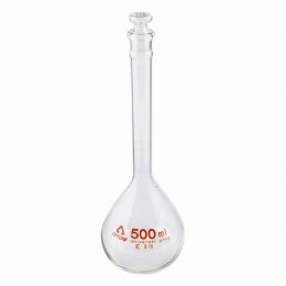 透明ズリメスフラスコ　500ml　白