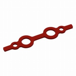 シリコンカラーバンド　小　レッド　10入