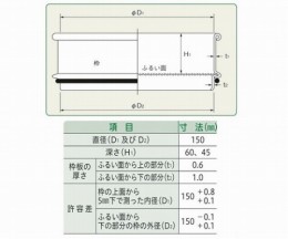 ふるい　SUS普及型150-75　TS
