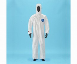タイベックフード付つなぎ服　M