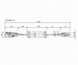 エアガン(クリーン洗浄済)　コイルホース