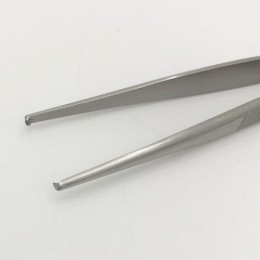 ピンセット　小波　有鈎　130mm