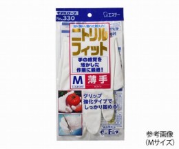 ニトリルフィット 薄手 モデルローブ 白 M