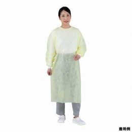 アイソレションガウン面ファス式黄　50枚