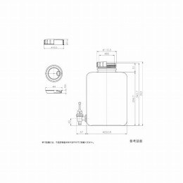 イージーコック付瓶　広口丸型10L