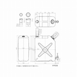 イージーコック付瓶　広口丸型50L