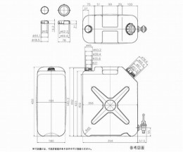 イージーコック付瓶平角缶2ケロ　A20L