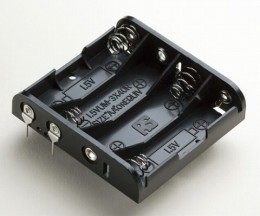 SN3-4PC　ピン付電池ホルダー