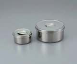 ステンレス丸型ポット　ツマミ付き12cm