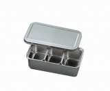 ステンレスバット蓋付き(仲子入り)3ツ入