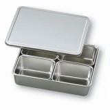 ステンレスバット蓋付き(仲子入)4ツ入角