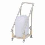 廃液回収トレーワゴン　ポリタンク1ヶ用