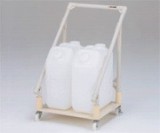 廃液回収トレーワゴン　ポリタンク2ヶ用