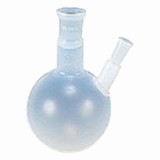 PFA丸底フラスコ　二ツ口　500ml