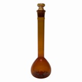 メスフラスコ茶50ml高精度　ASONE