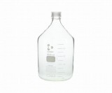 ねじ口瓶丸型白　透明キャップ付　5000