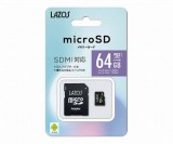マイクロSDカード 64GB L-64MSD10-U3