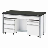 サイド実験台　HTI-1575　本体シロ