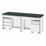 サイド実験台　HTI-1875　本体シロ