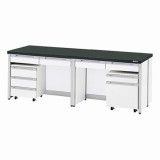 サイド実験台　HTI-2475　本体シロ