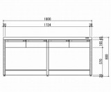 サイド実験台　HTO-1875W