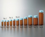 CCスクリュ管8褐色青フタ　50本