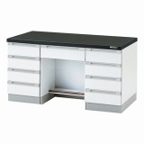 サイド実験台　SSA-1575　本体シロ