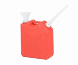 廃液回収容器　赤　20L(ロート付)