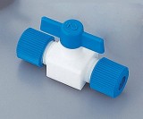 フッ素樹脂製ニ方コック016.12042