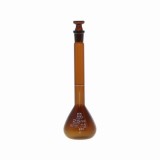 メスフラスコ　茶　25ml　シバタ