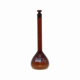 メスフラスコ　茶　200ml　シバタ