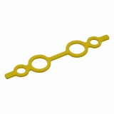 シリコンカラーバンド大　イエロー　10入