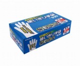 ビニール使いきり手袋 粉つき モデルローブ 半透明 M